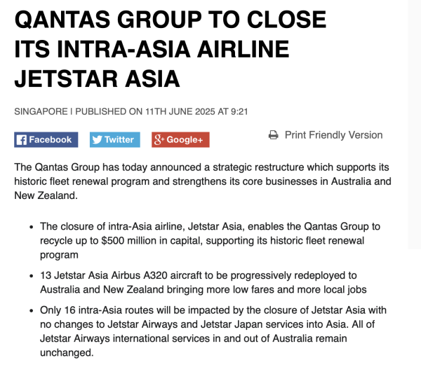 配资门户平台官网 捷星亚洲航空停运！中外低成本航空为何冰火两重天